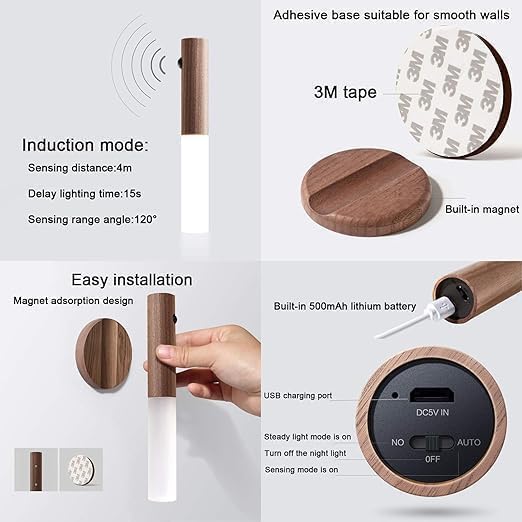 intelligent magnetic motion sensor light